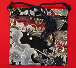 お祭り!和柄ポシェット!荒波に龍